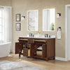 Custom image for Dark Walnut with Matte Black Trim / Carrara Cultured Marble / No Mirror