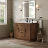 Custom image for Dark Oak with Matte Black Trim / Giotto Quartz / No Mirror