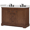 Custom image for Dark Walnut with Matte Black Trim / Giotto Quartz / No Mirror