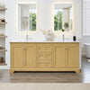 Custom image for Honey Oak with Polished Chrome Trim / White Cultured Marble / No Mirror