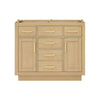 Custom image for Rift Oak with Brushed Gold Trim / No Mirror