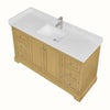 Custom image for Honey Oak with Polished Chrome Trim / Giotto Quartz / No Mirror