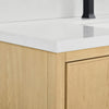 Custom image for Scandinavian Oak with Matte Black Trim / Giotto Quartz / No Mirror