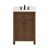 Custom image for Dark Walnut with Matte Black Trim / Giotto Quartz / No Mirror