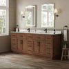 Custom image for Dark Oak with Matte Black Trim / Giotto Quartz / No Mirror