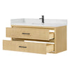 Custom image for Scandinavian Oak with Matte Black Trim / Giotto Quartz / No Mirror