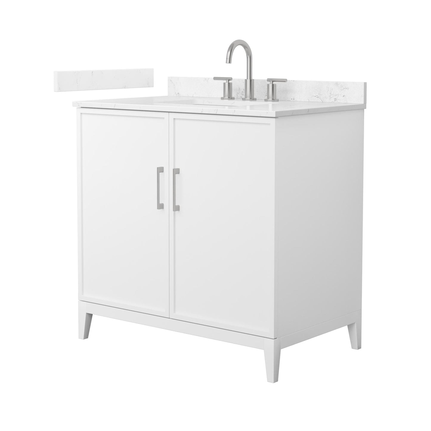 Elan Bathroom Vanity with Countertop 36 inch Single Sink 3-hole Faucet Setup