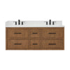 Custom image for Toasted Walnut with Matte Black Trim / Giotto Quartz / No Mirror