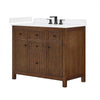 Custom image for Dark Walnut with Matte Black Trim / White Cultured Marble / No Mirror