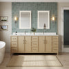 Custom image for White Oak with Brushed Nickel Trim / White Cultured Marble / No Mirror