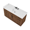 Custom image for Dark Oak with Matte Black Trim / Carrara Cultured Marble / No Mirror