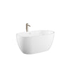 Custom image for White with Shiny White Trim and Brushed Nickel Faucet