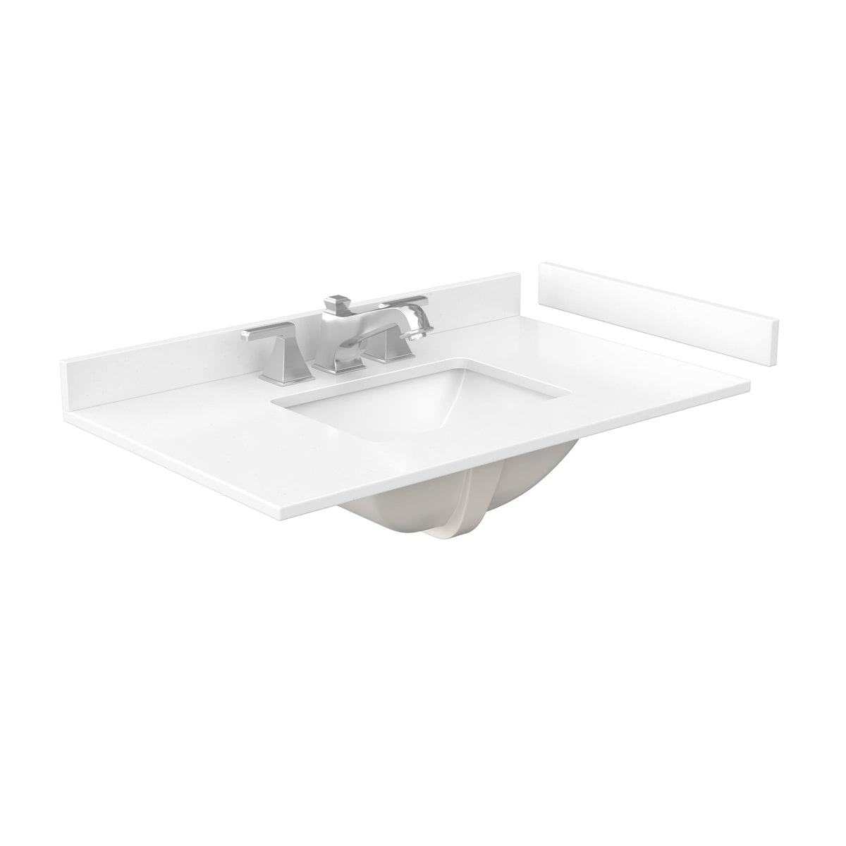 Countertop with Undermount Sink 36 inch 3-hole
