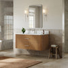 Custom image for Toasted Walnut with Brushed Nickel Trim / Giotto Quartz / No Mirror