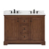 Custom image for Dark Walnut with Matte Black Trim / White Quartz / No Mirror