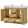 Custom image for Honey Oak with Polished Chrome Trim / Giotto Quartz / No Mirror