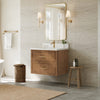 Custom image for Toasted Walnut with Satin Bronze Trim / Giotto Quartz / No Mirror