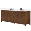 Custom image for Dark Walnut with Matte Black Trim / White Cultured Marble / No Mirror