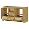 Custom image for Honey Oak with Brushed Gold Trim / No Mirror