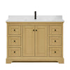 Custom image for Honey Oak with Matte Black Trim / Giotto Quartz / No Mirror
