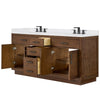 Custom image for Dark Oak with Matte Black Trim / White Quartz / No Mirror