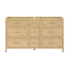 Custom image for Scandinavian Oak with Satin Bronze Trim / No Mirror