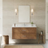 Custom image for Toasted Walnut with Brushed Nickel Trim / Giotto Quartz / No Mirror
