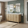 Custom image for White Oak with Brushed Nickel Trim / No Mirror