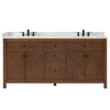 Custom image for Dark Walnut with Matte Black Trim / Carrara Cultured Marble / No Mirror