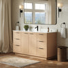 Custom image for Light Straw with Matte Black Trim / Carrara Cultured Marble / No Mirror