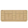 Custom image for Rift Oak with Brushed Gold Trim / No Mirror