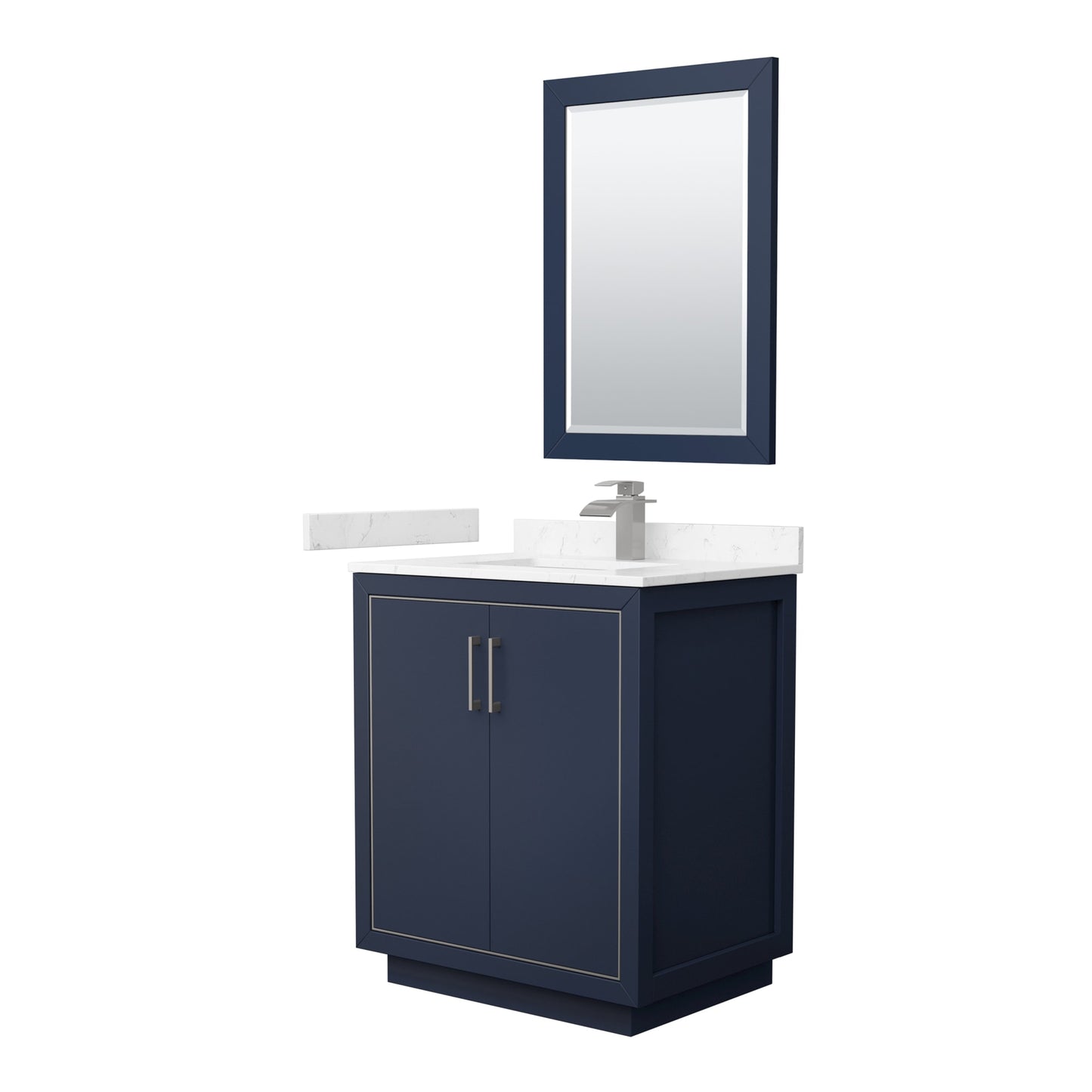 Icon Bathroom Vanity with Countertop 30 inch Single Sink Single hole Faucet Setup