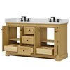 Custom image for Honey Oak with Matte Black Trim / Carrara Cultured Marble / No Mirror