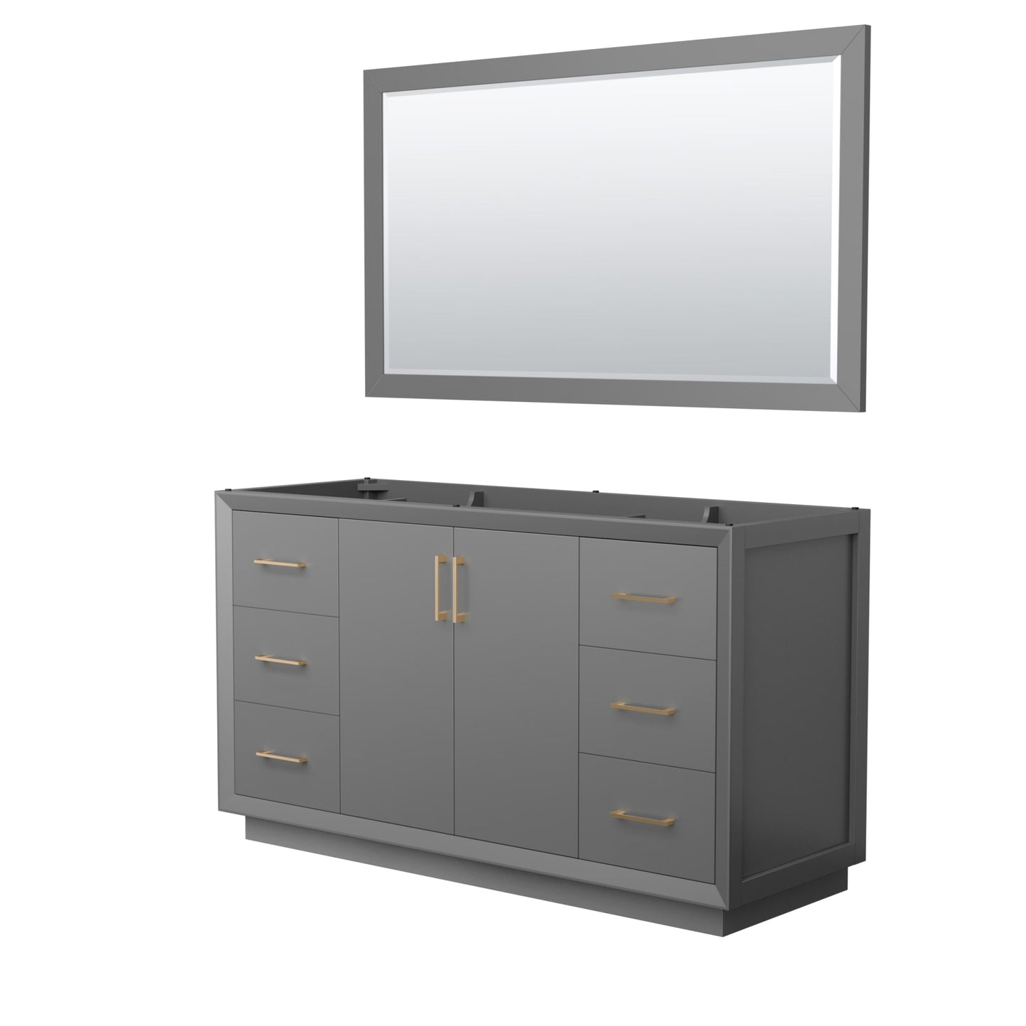 Strada Bathroom Vanity Cabinet 60 inch Single Sink
