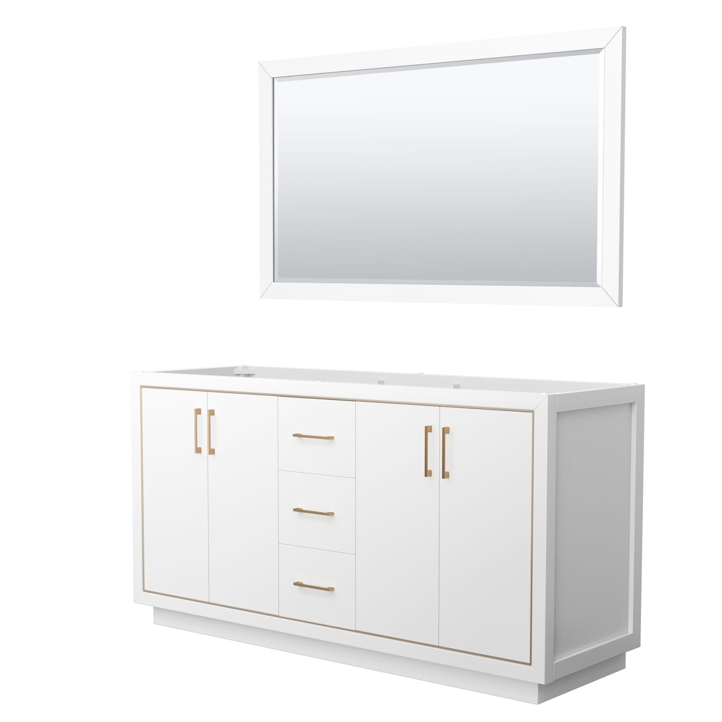 Icon Bathroom Vanity Cabinet 66 inch Double Sink