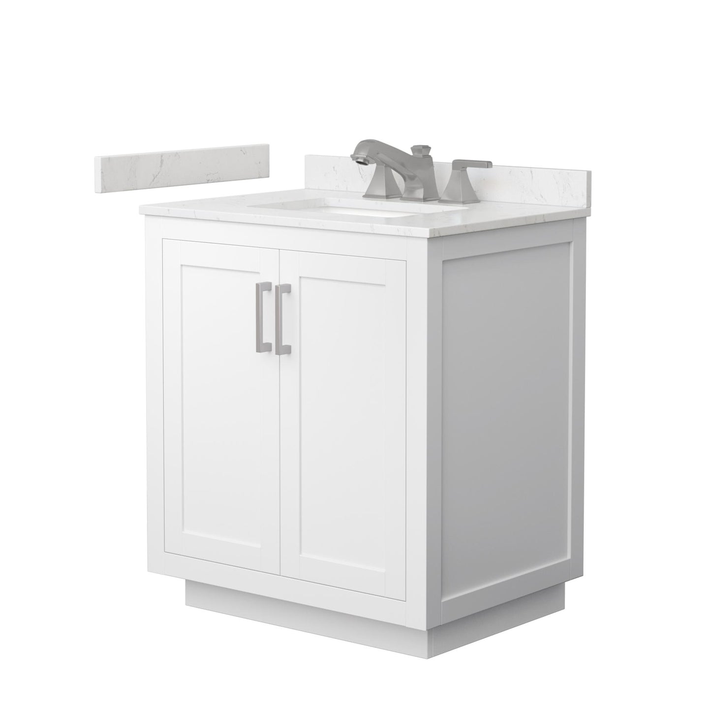 Miranda Bathroom Vanity with Countertop 30 inch Single Sink 3-hole Faucet Setup