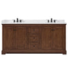 Custom image for Dark Walnut with Matte Black Trim / White Cultured Marble / No Mirror