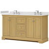 Custom image for Honey Oak with Polished Chrome Trim / Giotto Quartz / No Mirror