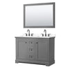 Custom image for Dark Gray with Matte Black Trim / White Cultured Marble / 46