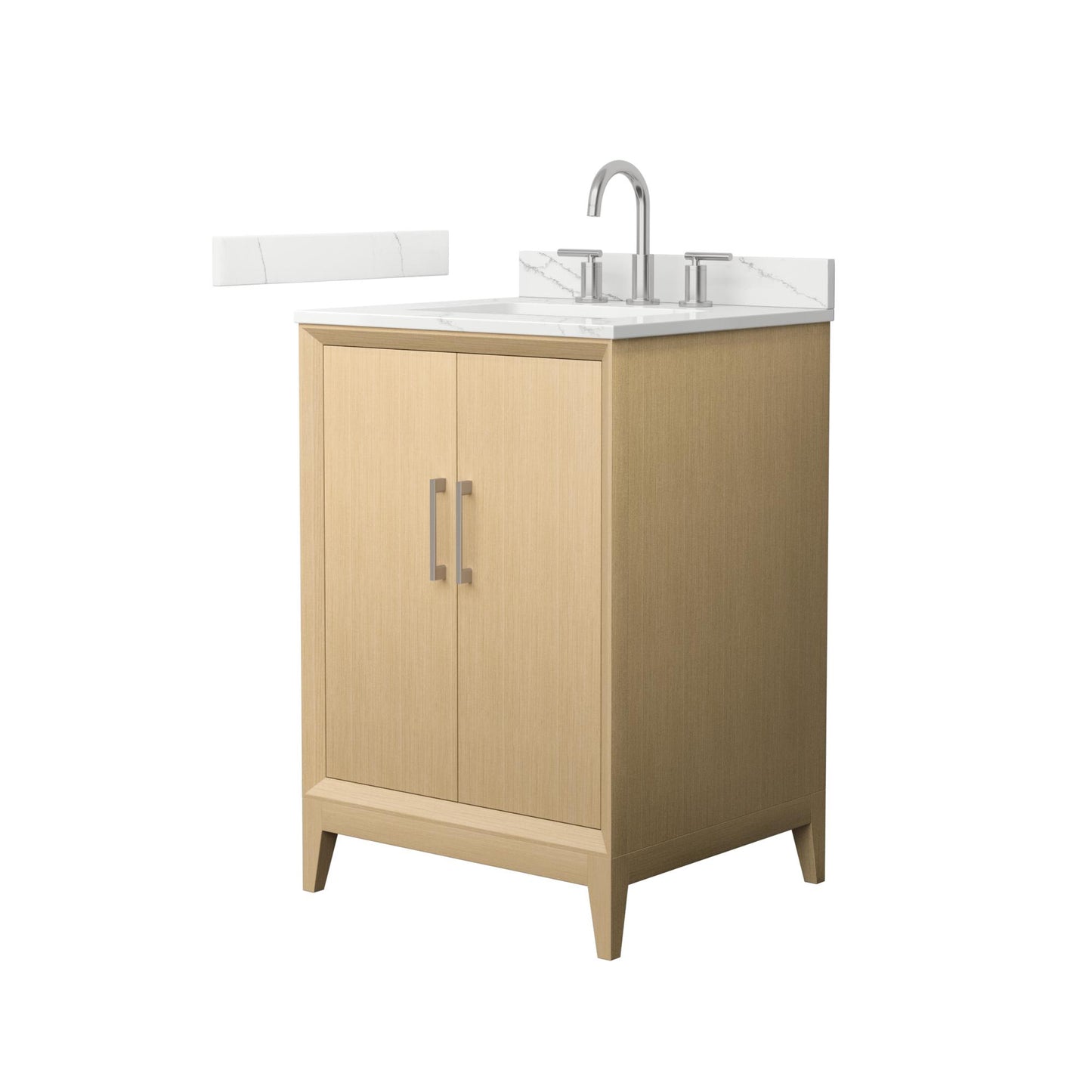 Janna Bathroom Vanity with Countertop 24 inch Single Sink 3-hole Faucet Setup