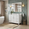 Custom image for White with Brushed Nickel Trim / Giotto Quartz / No Mirror