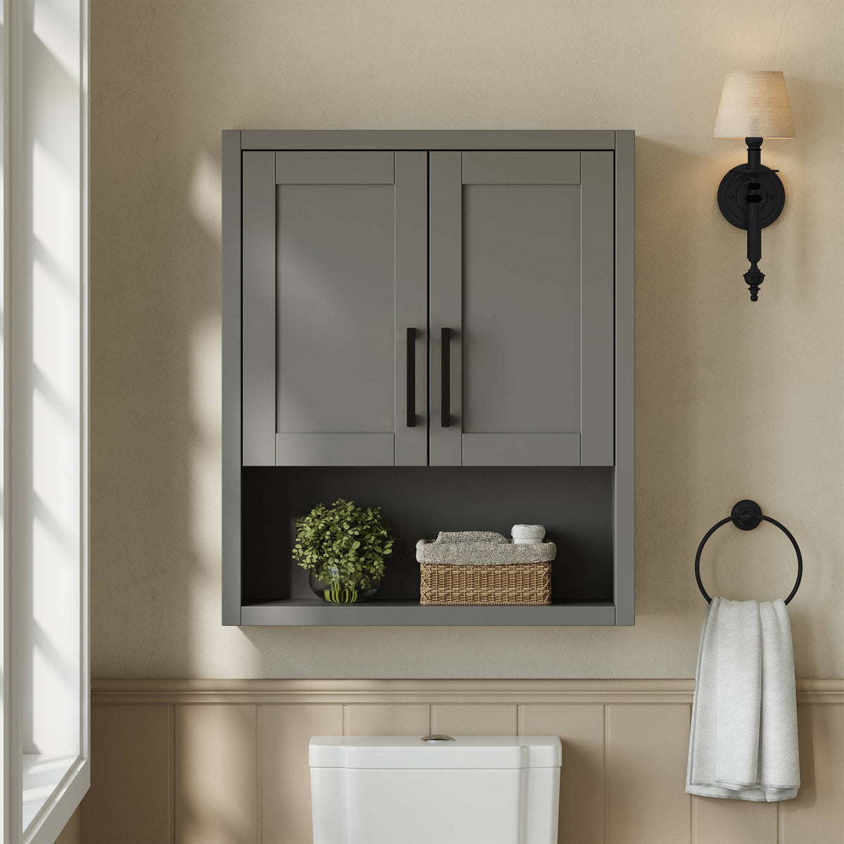 Beckett TK Over the Toilet Storage Wall Cabinet
