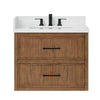 Custom image for Toasted Walnut with Matte Black Trim / Giotto Quartz / No Mirror