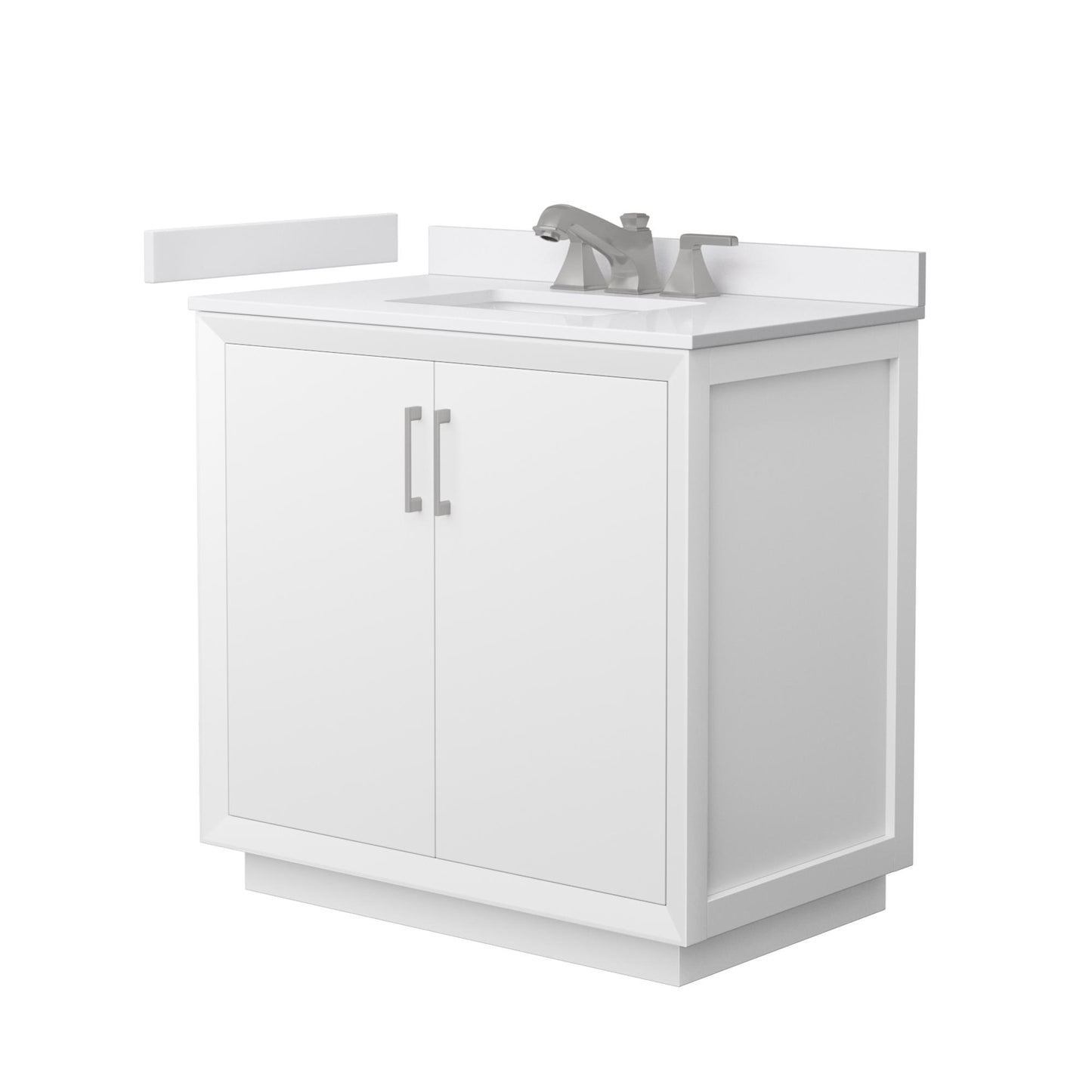 Strada Bathroom Vanity with Countertop 36 inch Single Sink 3-hole Faucet Setup