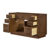 Custom image for Dark Oak with Matte Black Trim / No Mirror