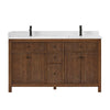 Custom image for Dark Walnut with Matte Black Trim / Giotto Quartz / No Mirror
