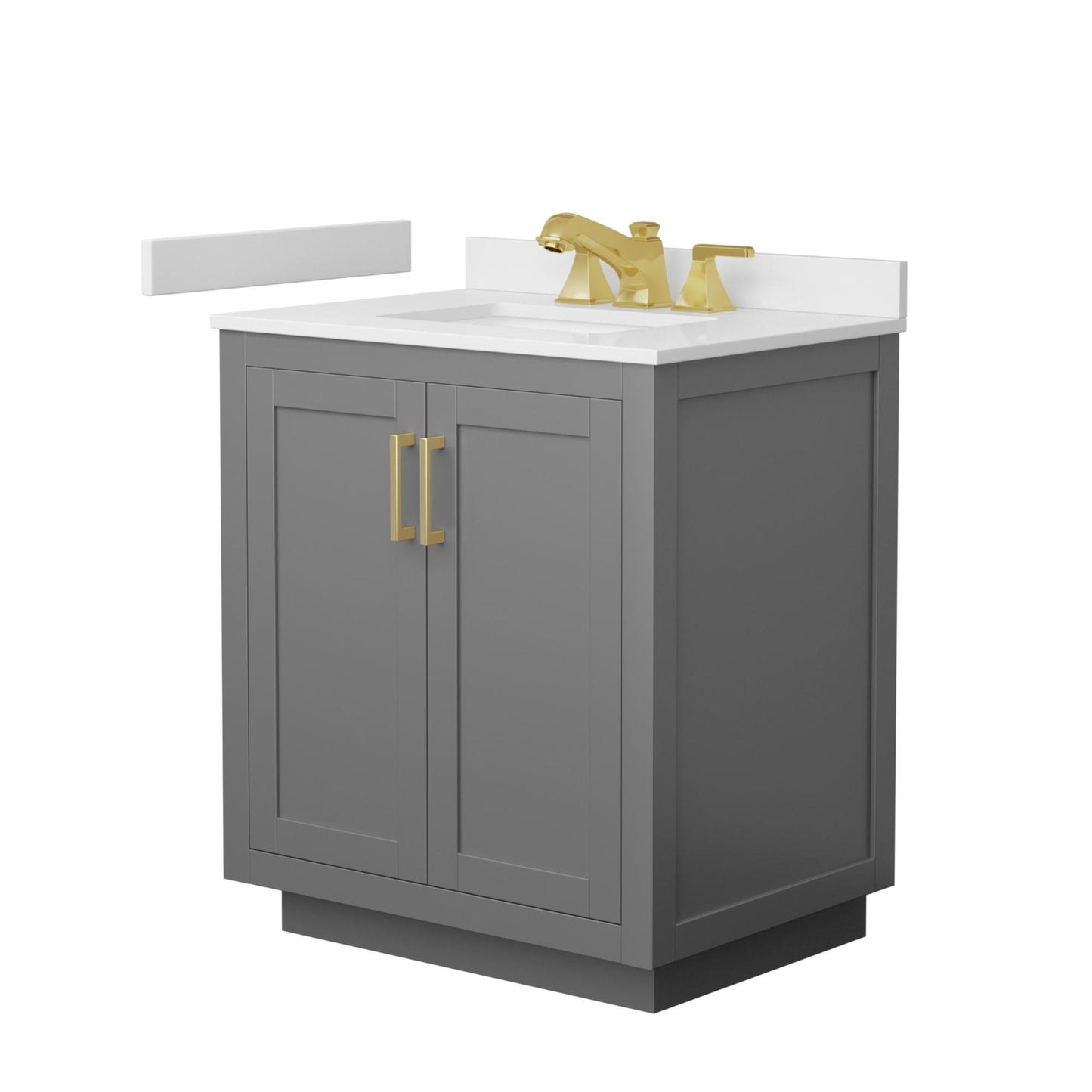 Miranda Bathroom Vanity with Countertop 30 inch Single Sink 3-hole Faucet Setup