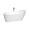 Custom image for White with Shiny White Trim and Polished Chrome Faucet / 67