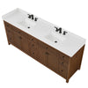 Custom image for Dark Walnut with Matte Black Trim / Giotto Quartz / No Mirror