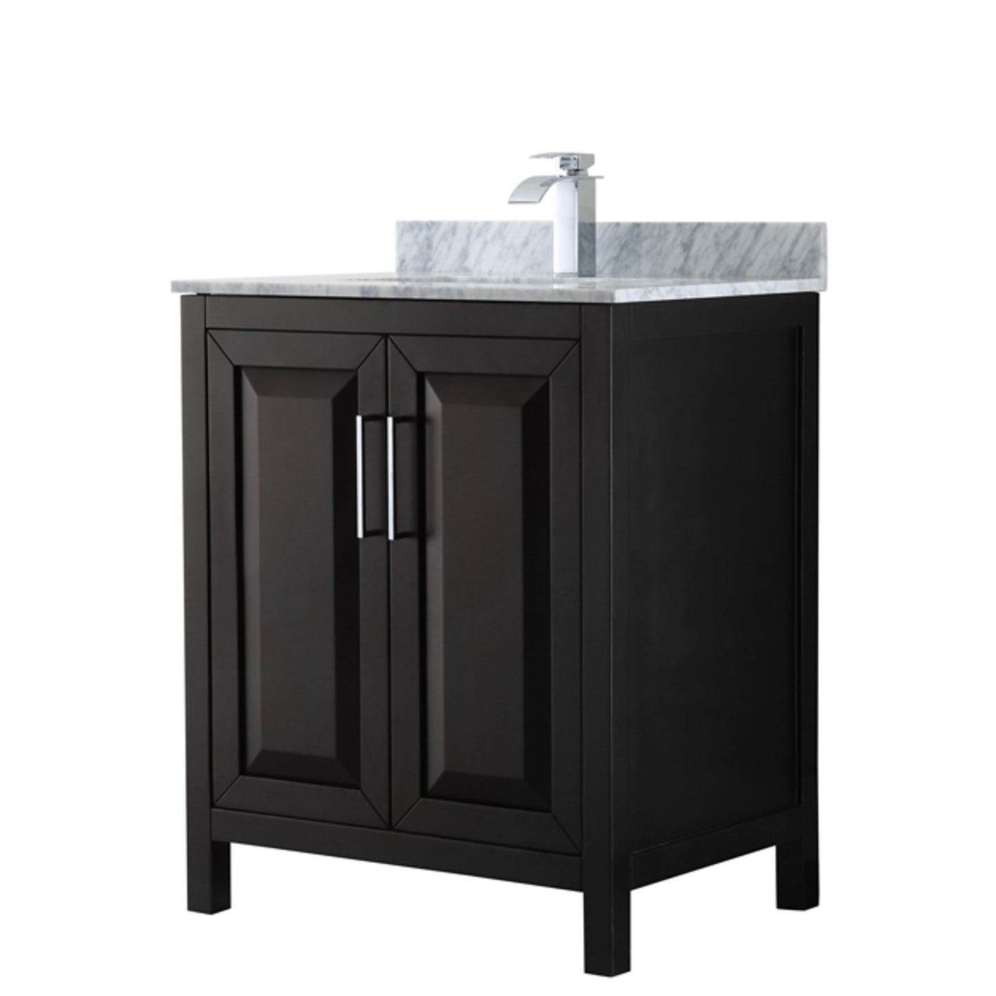 Daria Bathroom Vanity with Countertop 30 inch Single Sink Single hole Faucet Setup